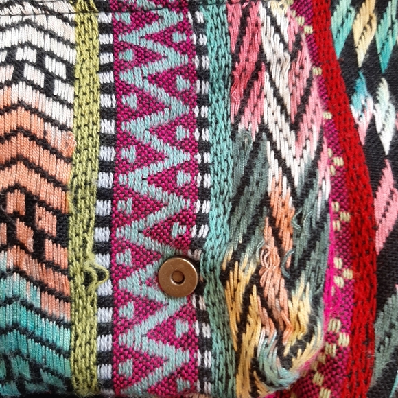 Boho Embroidered India Print Backpack Knapsack - Picture 4 of 6